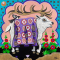 "Blanco Wapiti" Mixed Media on Canvas