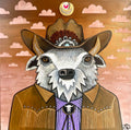 "Buffalo Bolo II" Mixed Media on Canvas