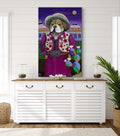 "Bulldogging Winnie" Print on Canvas