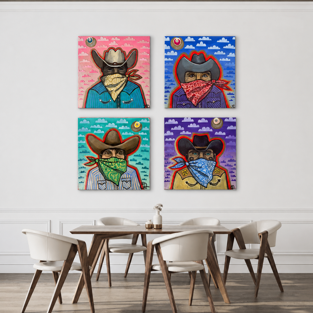 "Cowboy Bandit" Full Set Print on Canvas