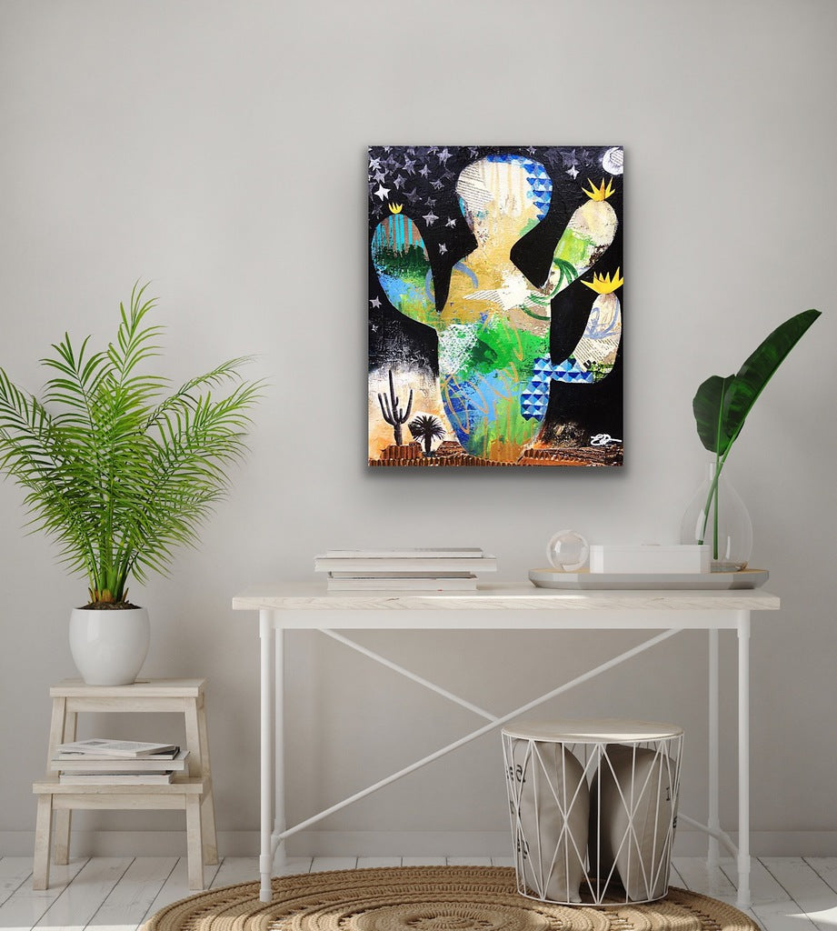 "City Silcker" Print on Canvas