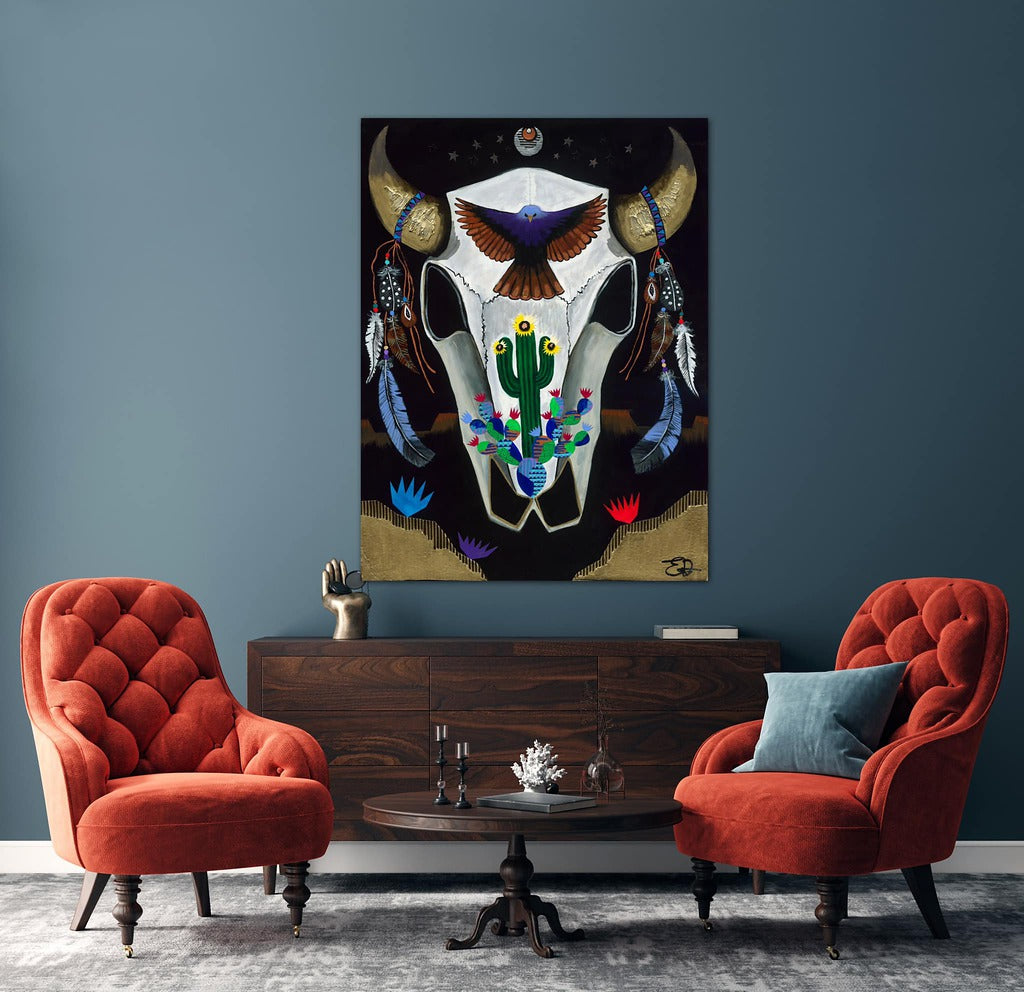 "Conquest of the Thunderbird" Print on Canvas