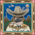 "Cosmic Cowboy" Mixed Media on Canvas