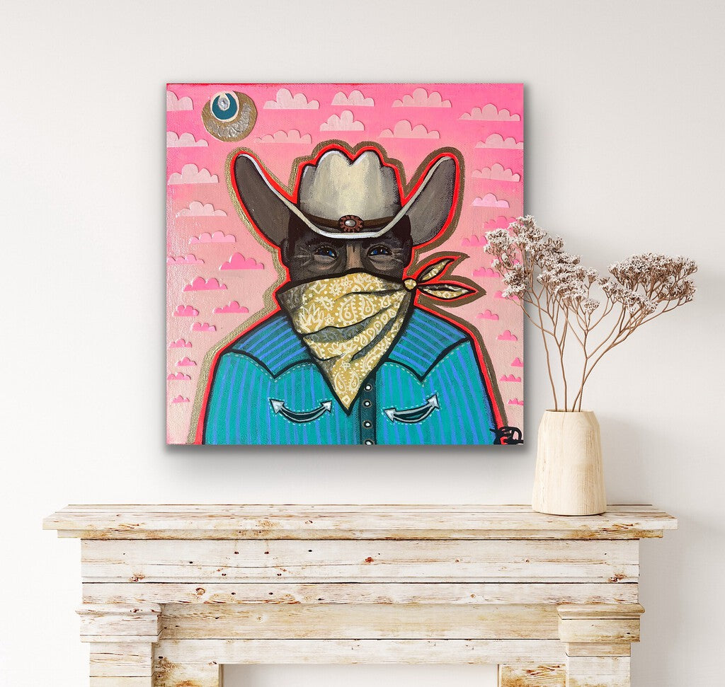 "Cowboy Bandit #1" Print on Canvas