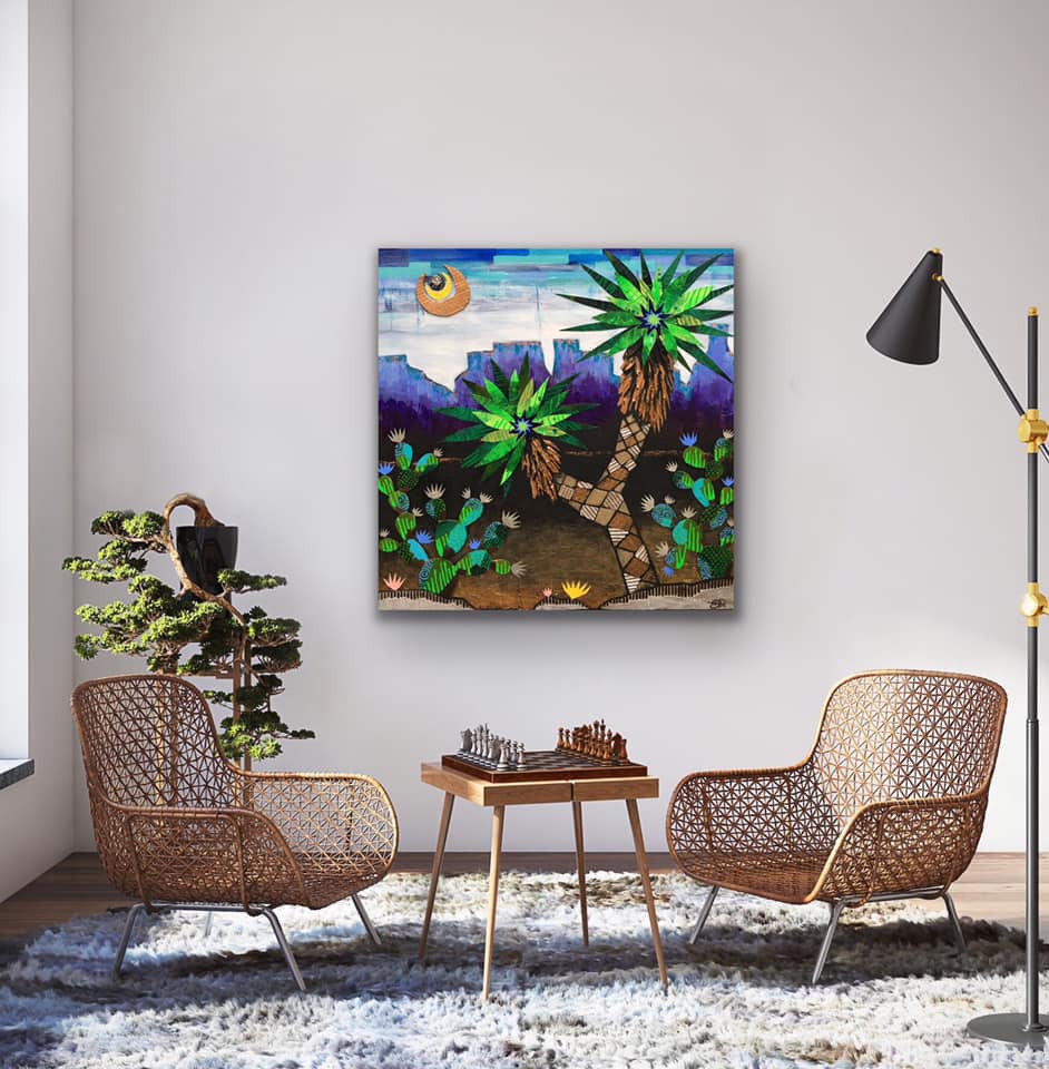 "Dancing Desert" Print on Canvas
