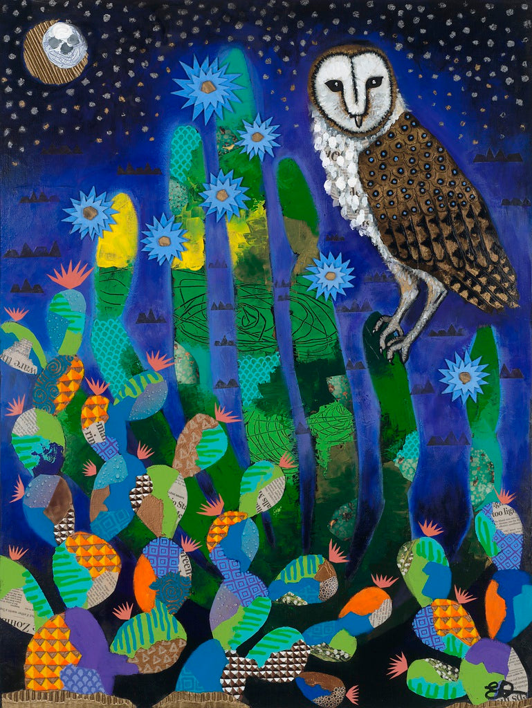 "Desert Night Watchman" Print on Paper