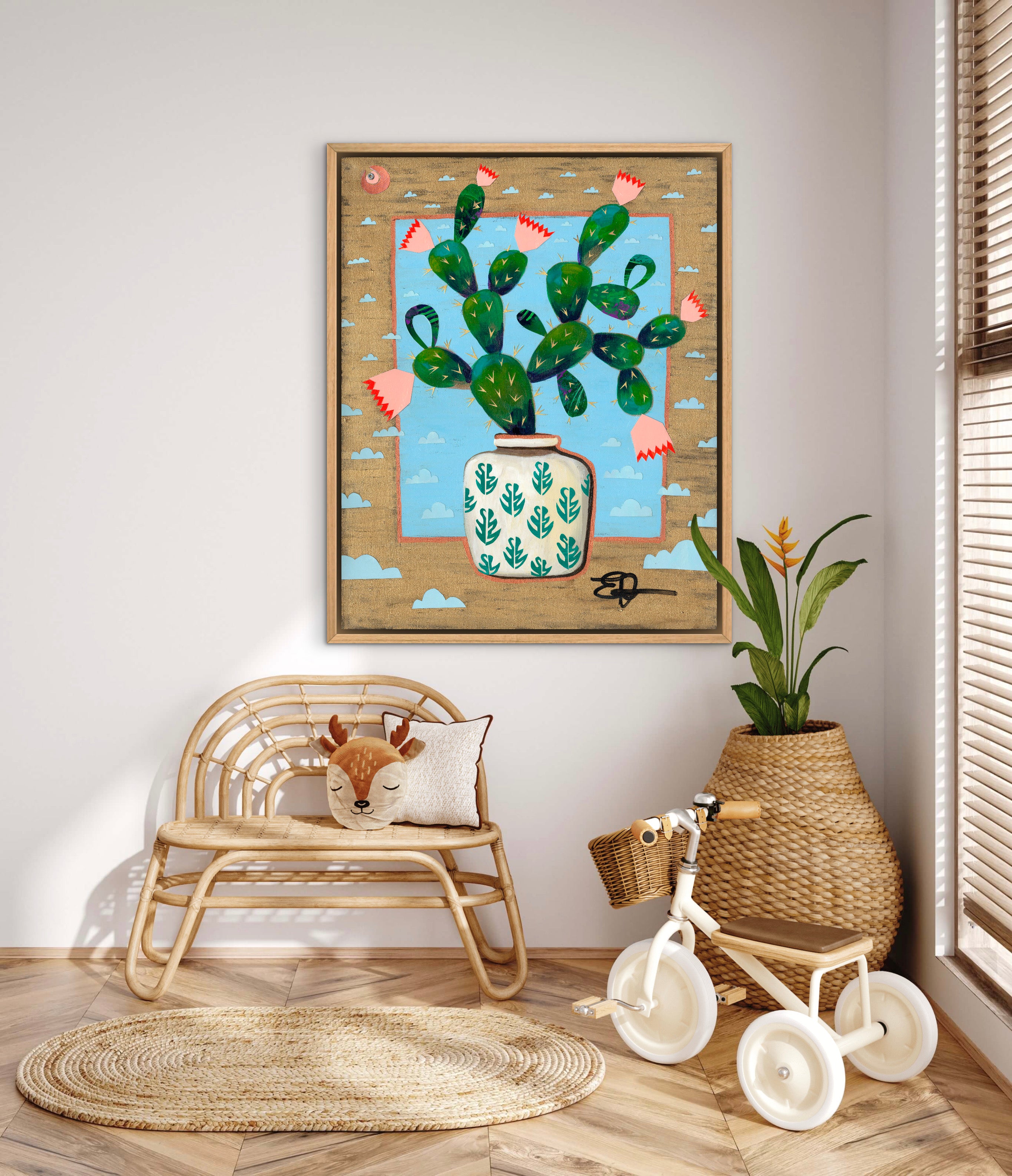 "Desert Bloom" Print on Canvas