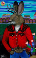 "Tucson Jack" Mixed Media on Canvas