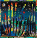 Fringe "Painted Ruins" Scarf "Shorty"