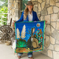 Fringe "Song of the Jackalope" Scarf "Large and Tall"