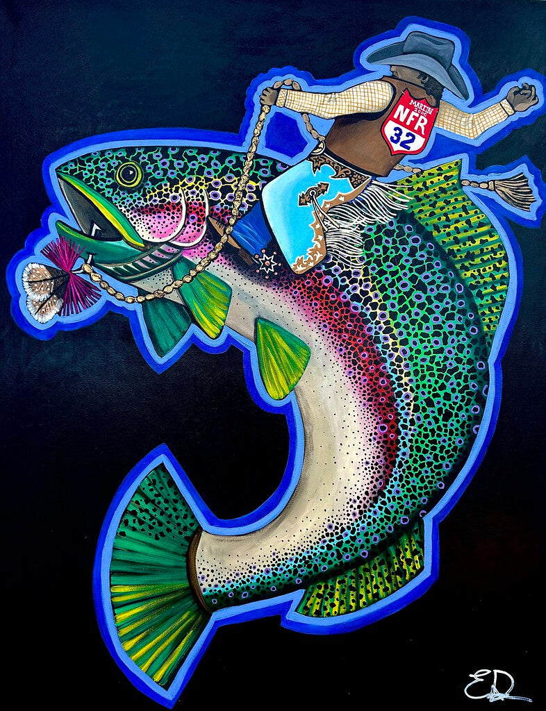 "Gone Fishing" Print on Paper