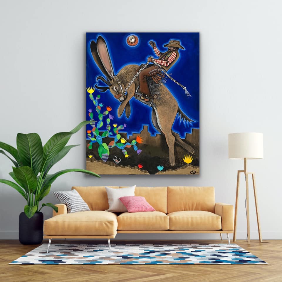 "Hare Raiser" Print on Canvas