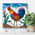 "Here Comes the Rooster" Print on Canvas