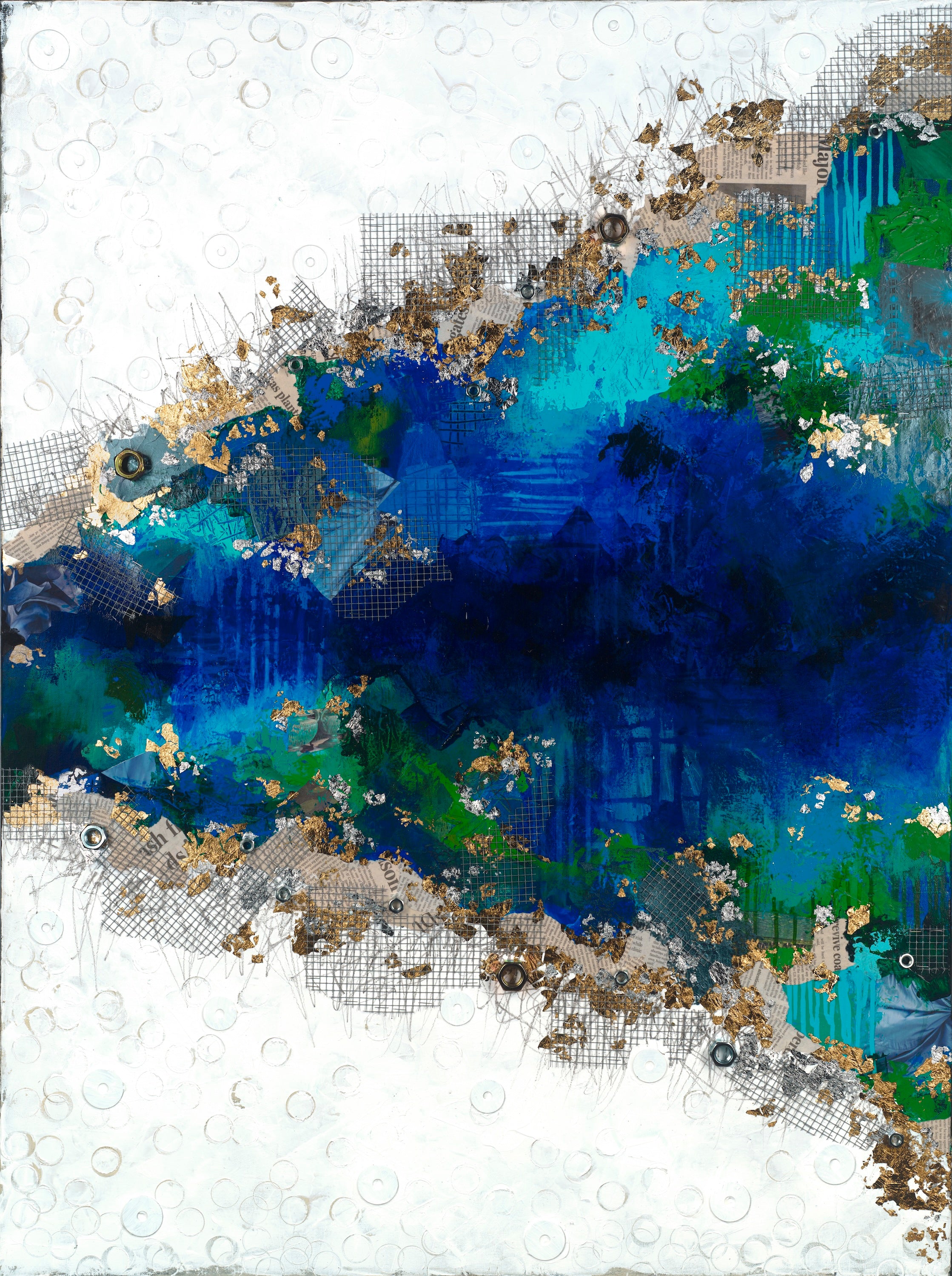 "Into the Sea Triptych" Print on Canvas