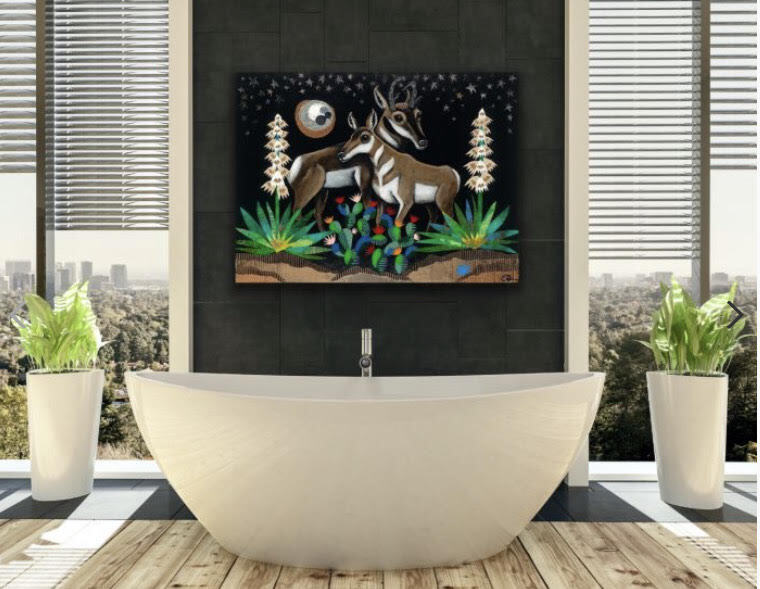 "Los Cariños" Print on Canvas