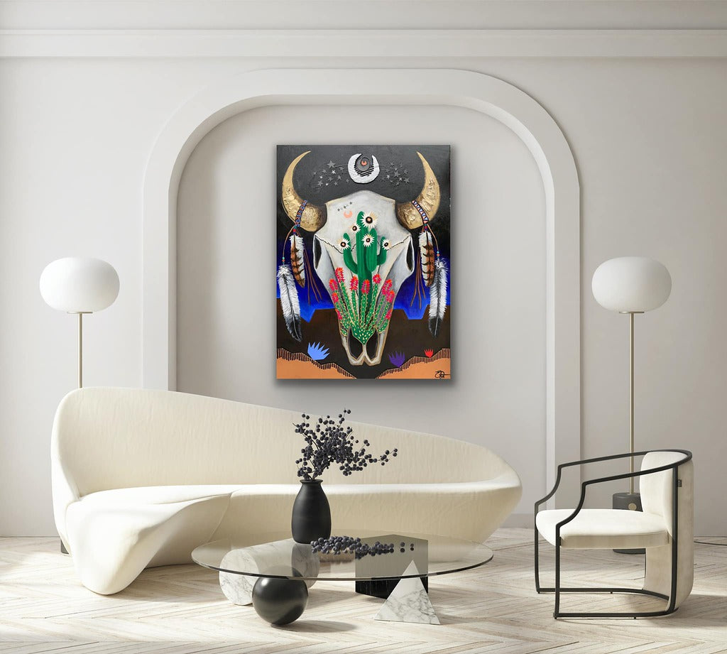 "Mojave Moon" Print on Canvas