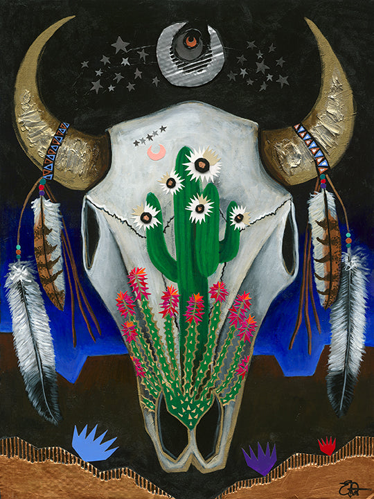 "Mojave Moon" Print on Paper