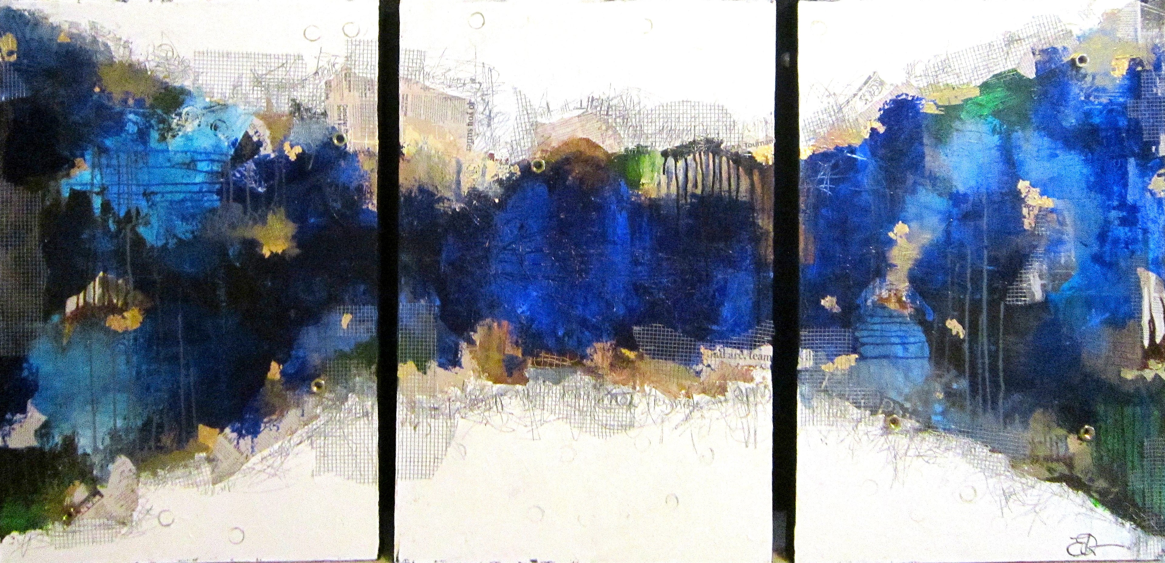 "Oceans Triptych" Print on Canvas