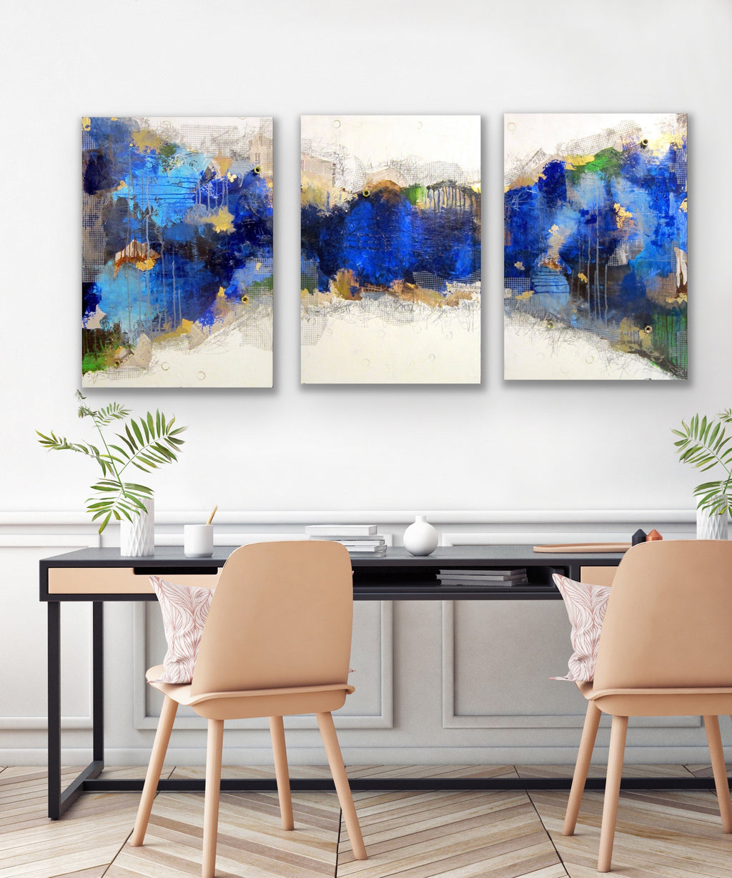 "Oceans Triptych" Print on Canvas