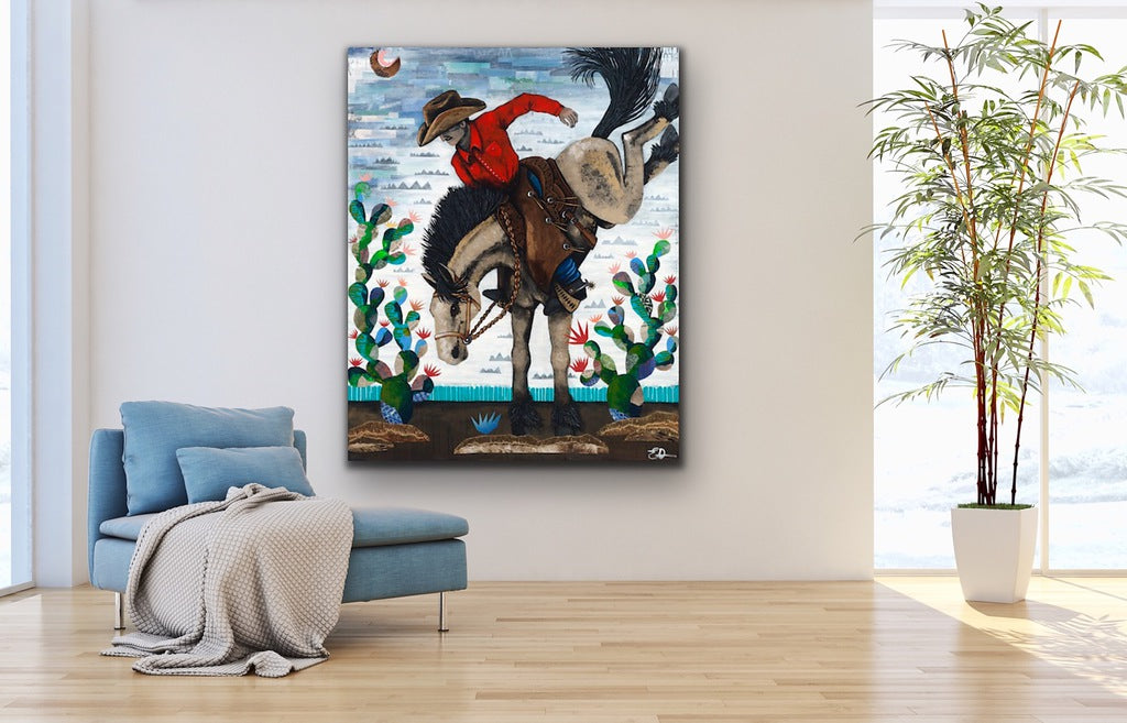 "Pecos Bill" Print on Canvas
