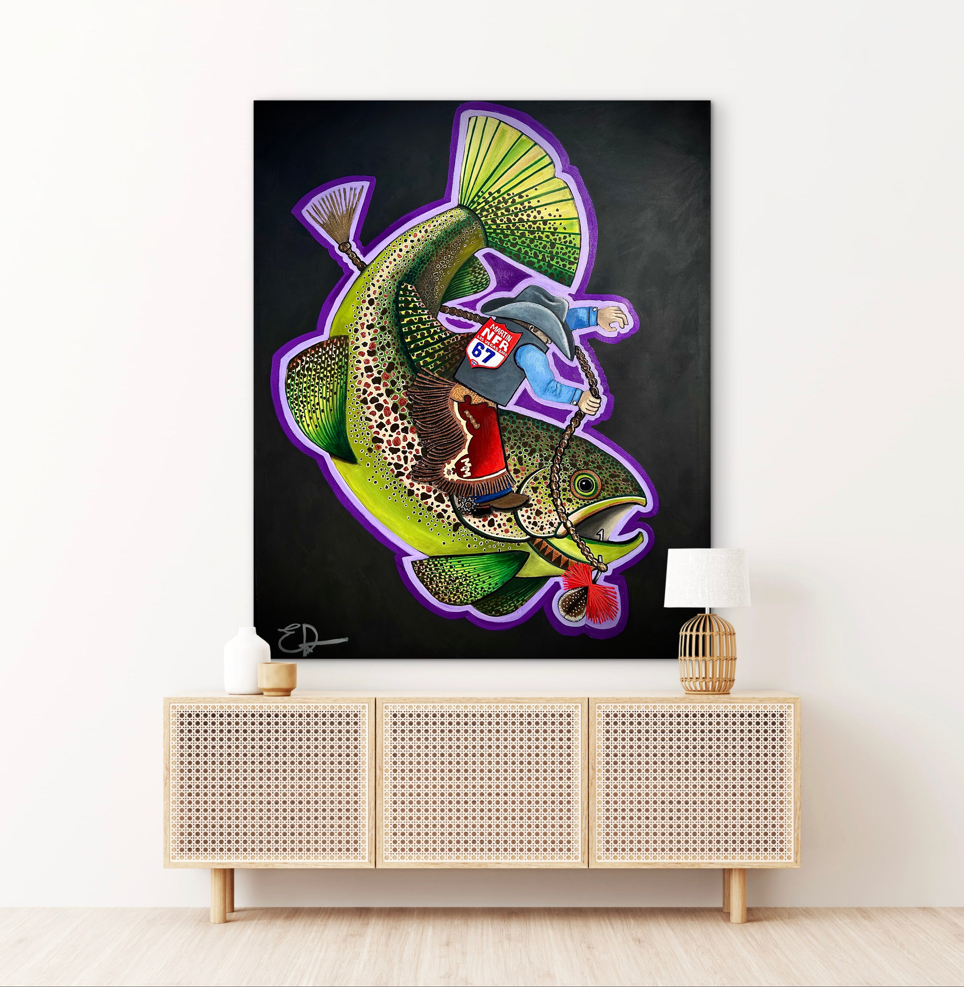 "River Wrangler" Print on Canvas