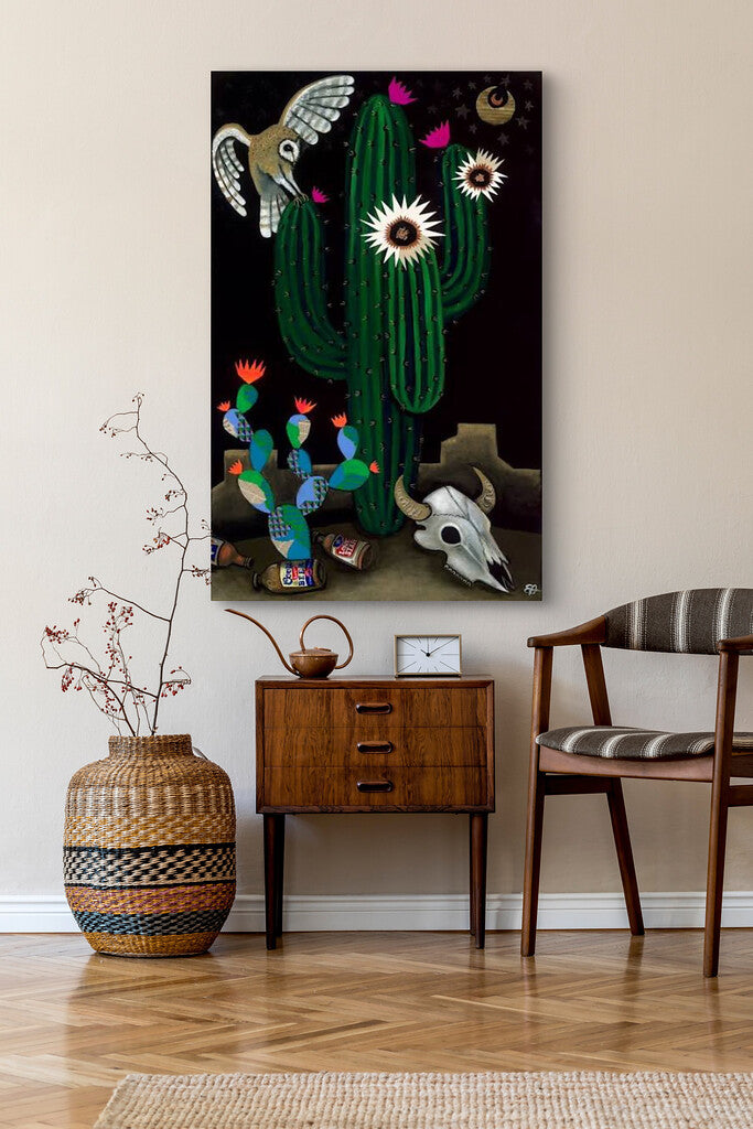 "Saguaro Speakeasy" Print on Canvas