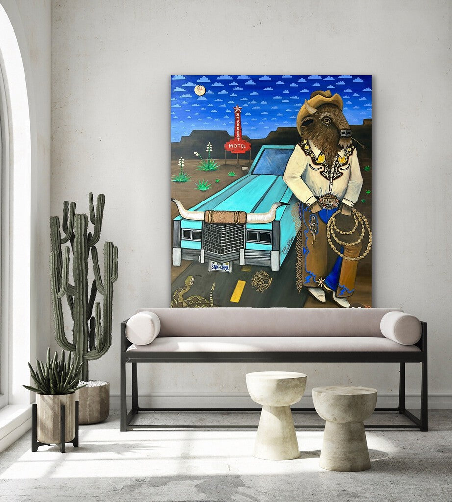 "Snake Charmer" Print on Canvas