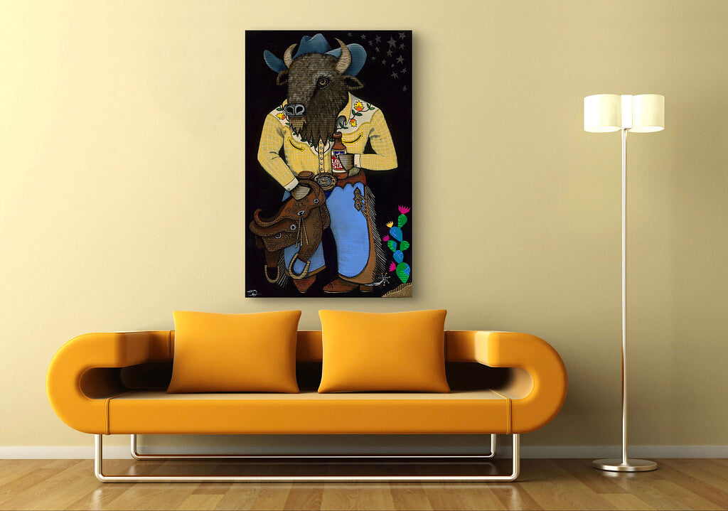 "Texas Star" Print on Canvas