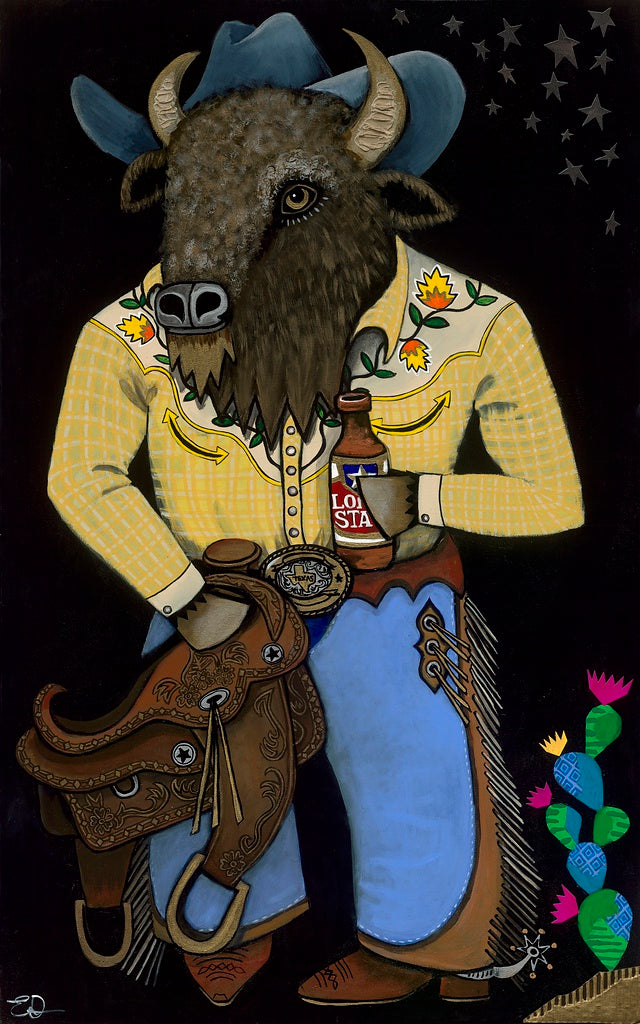 "Texas Star" Print on Paper