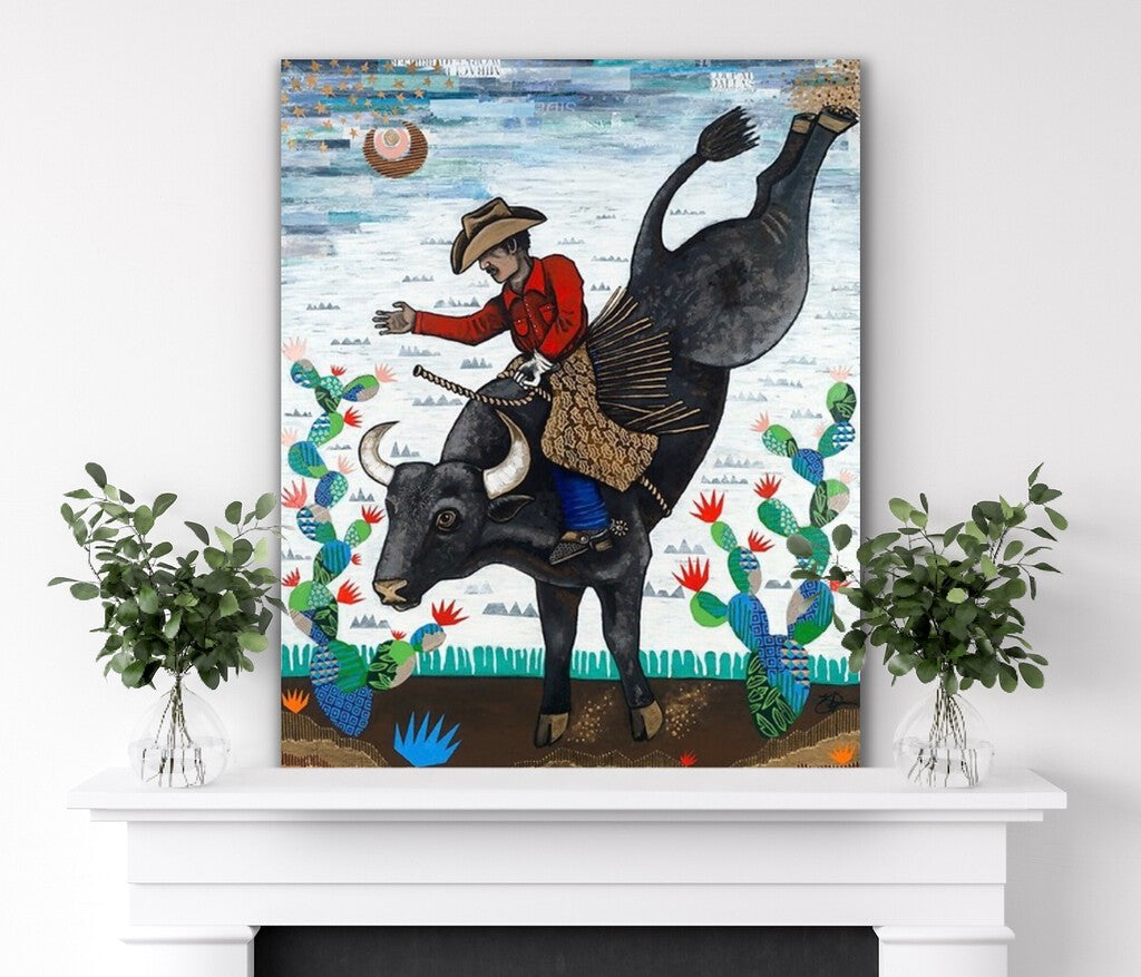 "Texas Two-Step" Print on Canvas