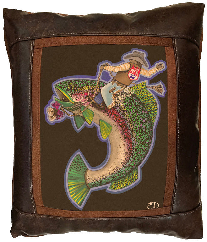 The "Gone Fishin'" Pillow ‐ 17 x 15