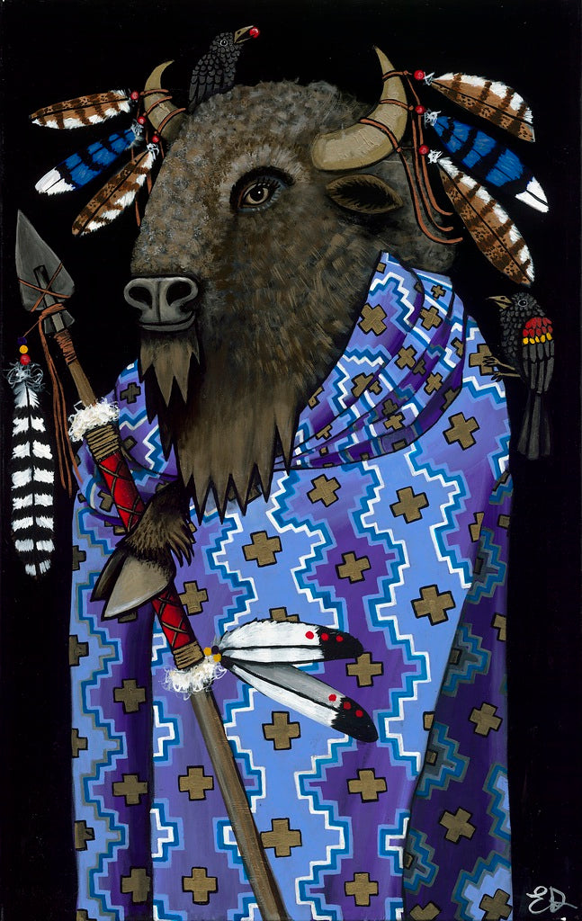 "Tribal Council: Bison" Print on Paper