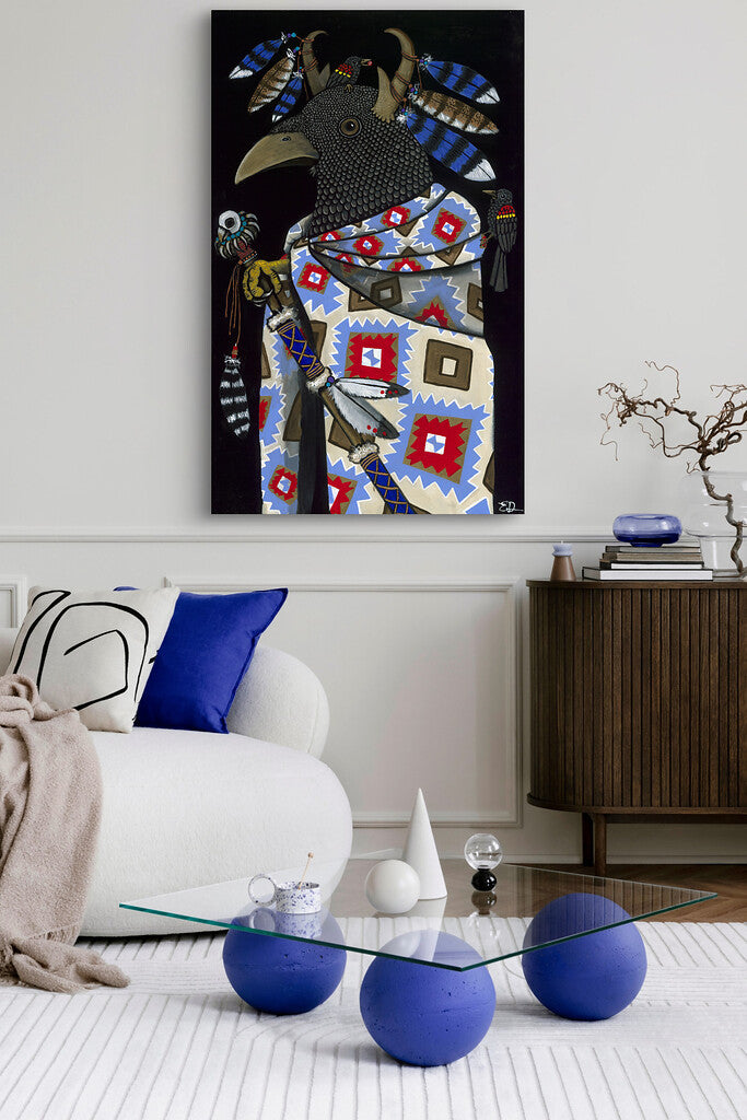 "Tribal Council: Crow" Print on Canvas