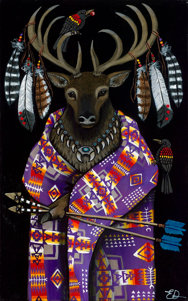 "Tribal Council: Elk" Print on Paper