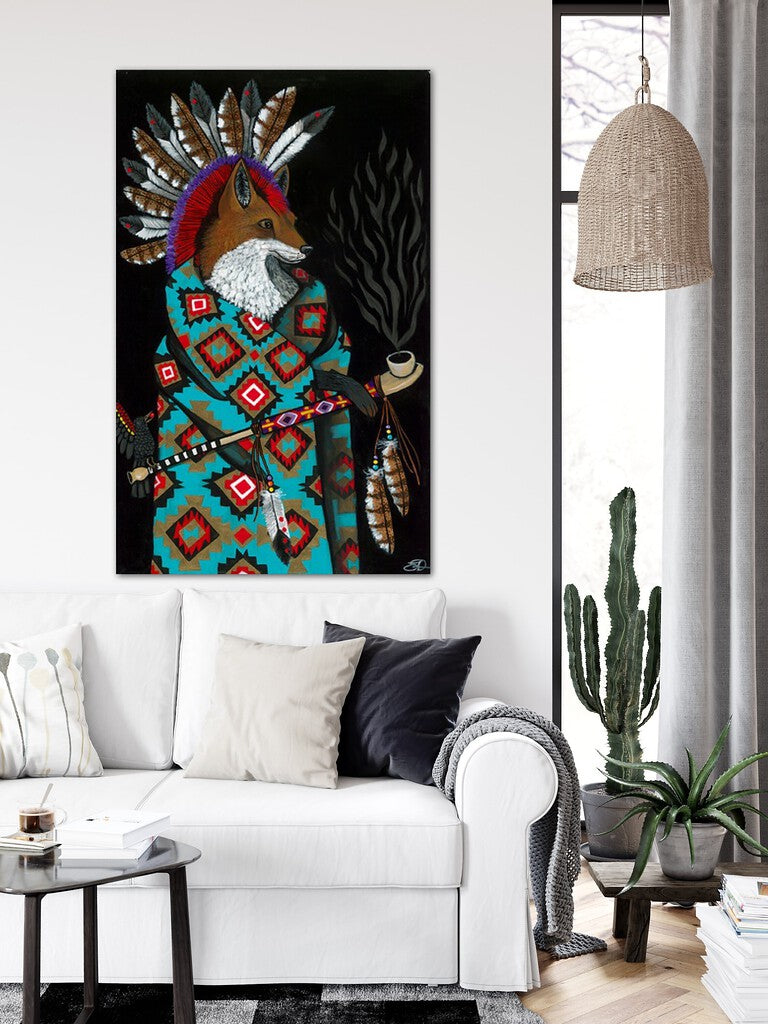 "Tribal Council: Fox" Print on Canvas