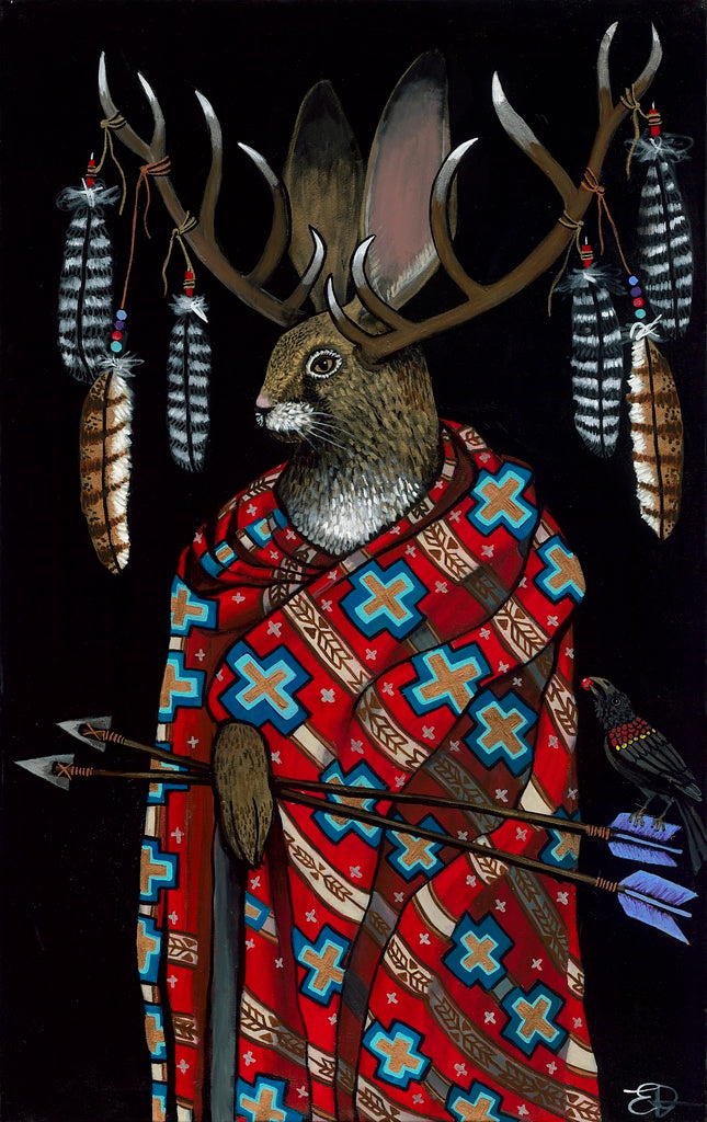 "Tribal Council: Jackalope" Print on Paper