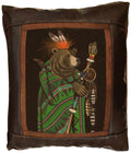 "Tribal Council Pillow: Bear" ‐ 17 x 15