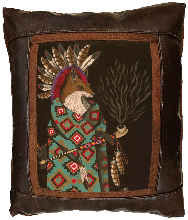 "Tribal Council Pillow: Fox" ‐ 17 x 15