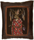 "Tribal Council Pillow: Jackalope" ‐ 17 x 15