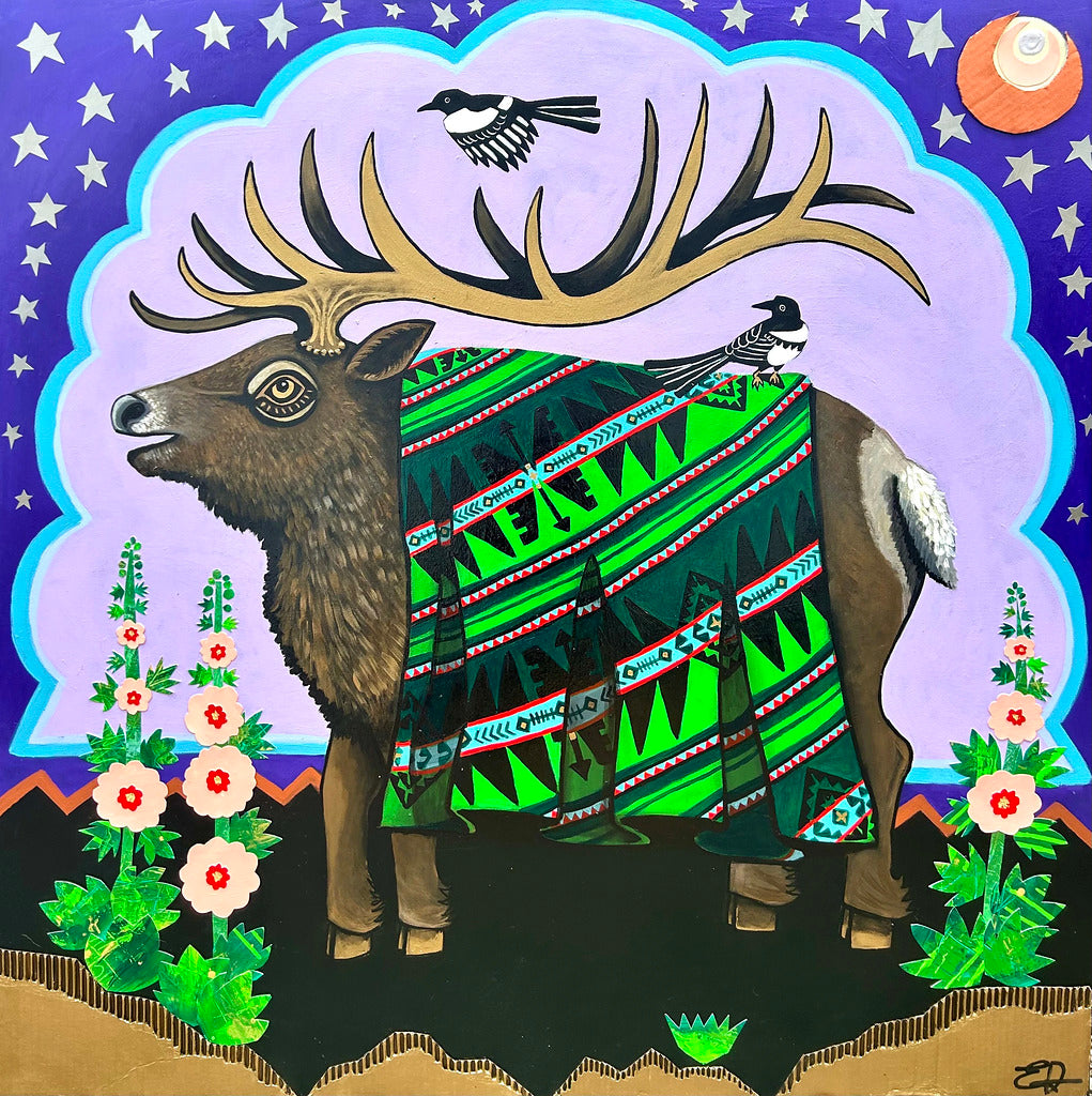 "Wapiti Ebony" Print on Paper