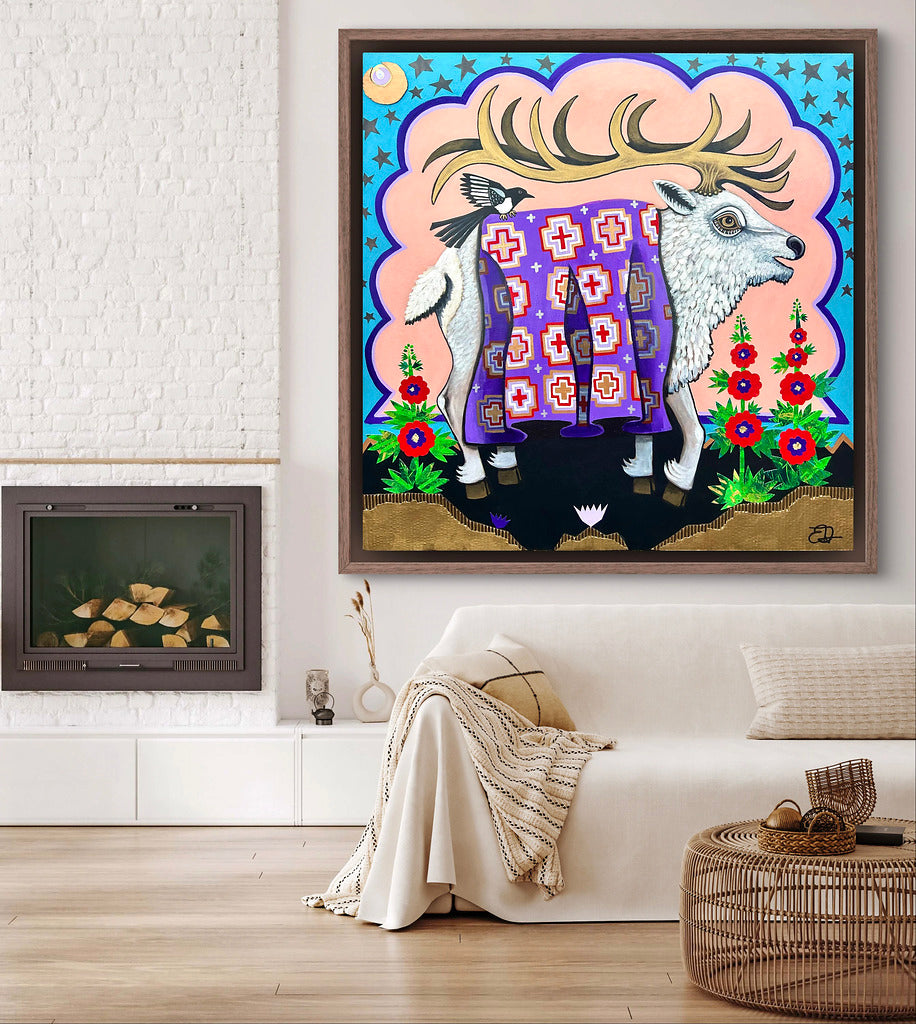 "Wapiti Ivory" Print on Canvas