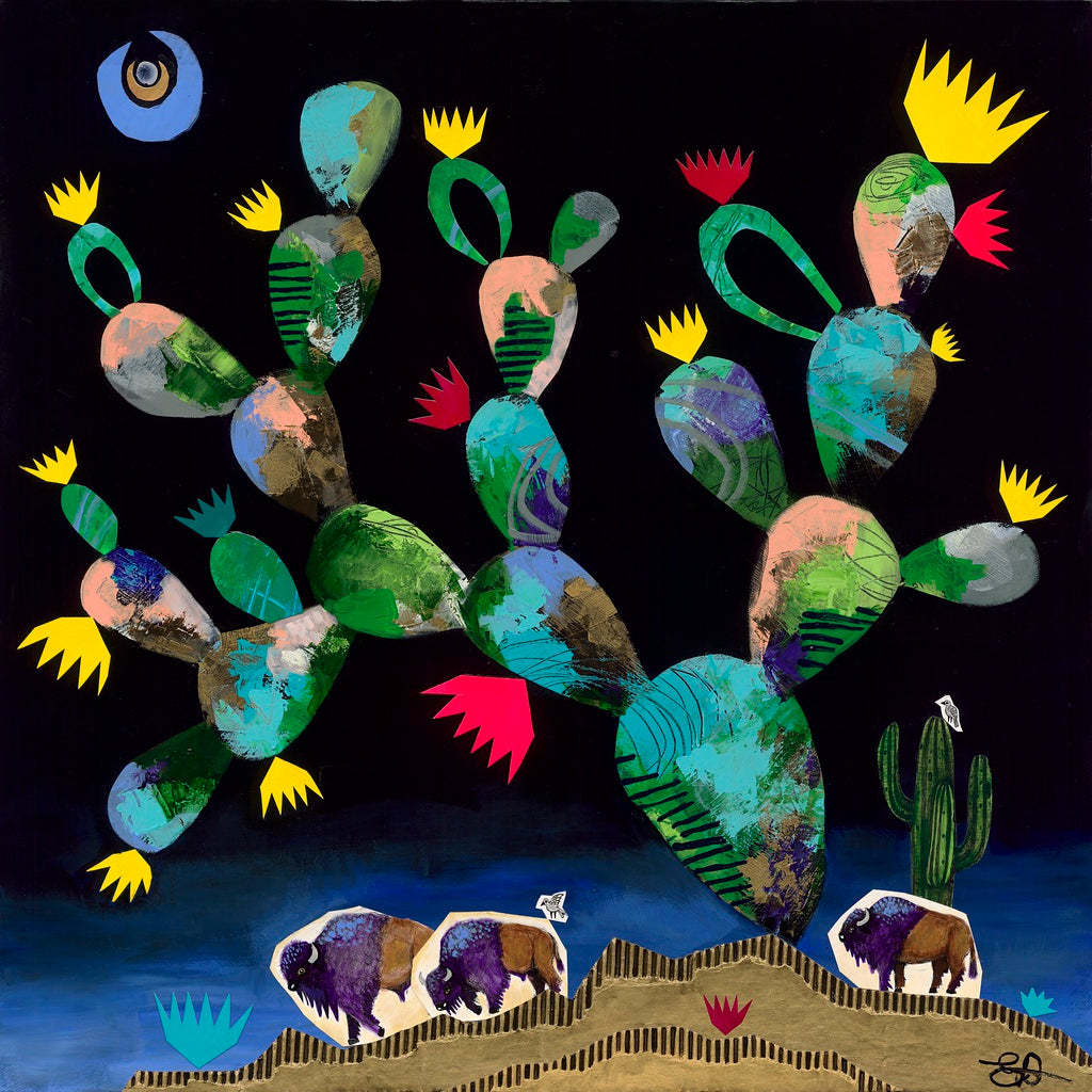"Where the Buffalo Roam" Print on Paper