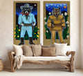 "The Lone Ranger" and "Tonto" Pair - Print on Canvas
